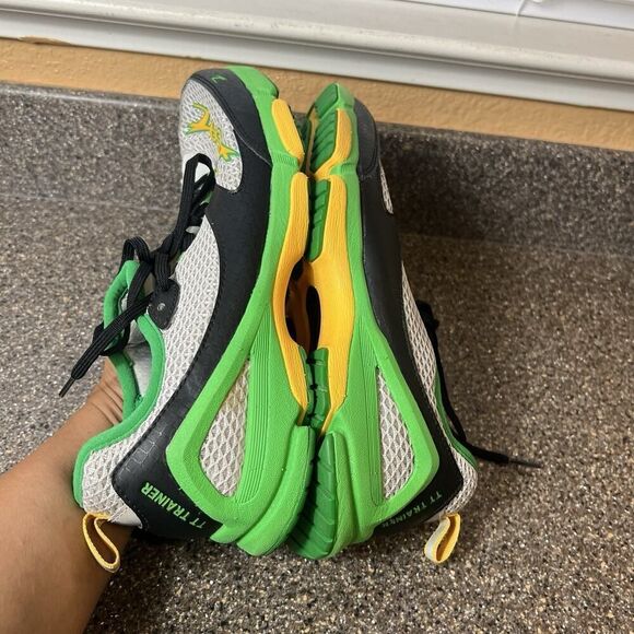 Zoot M TT Trainer Running Shoe Men 8.5 Sneakers Gray/Black/Green Lace Up Low Top main image 5